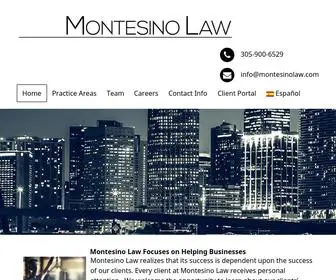 Montesinolaw.com(Montesino Law realizes) Screenshot