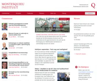 Montesquieu-Instituut.nl(Homepage Montesquieu) Screenshot