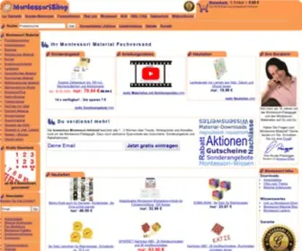 Montessori-Shop.de(Montessori Material bestellen und kaufen) Screenshot