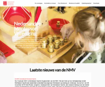 Montessori.nl(Nederlandse Montessori Vereniging) Screenshot