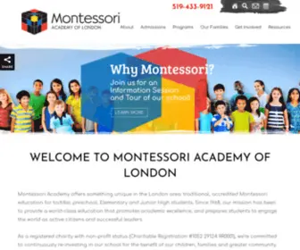 Montessori.on.ca(Montessori Academy of London) Screenshot