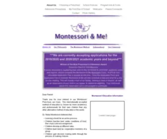 Montessoriandme.com(Montessori & Me) Screenshot