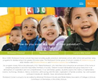 Montessoricorner.com(Princeton-area Private Montessori Preschools & Elementary School) Screenshot