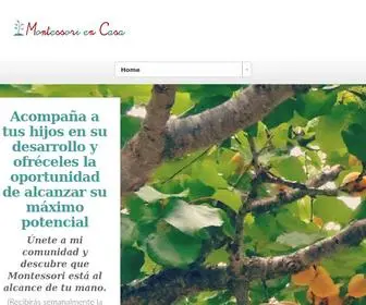 Montessoriencasa.es(Montessori en Casa home) Screenshot