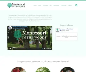 Montessoriinthewoods.org(Montessori in the Woods) Screenshot