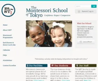 Montessorijapan.com(The Montessori School of Tokyo) Screenshot