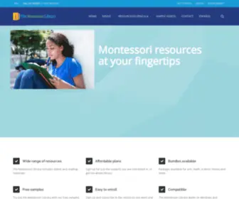 Montessorilibrary.com(The Montessori Library) Screenshot
