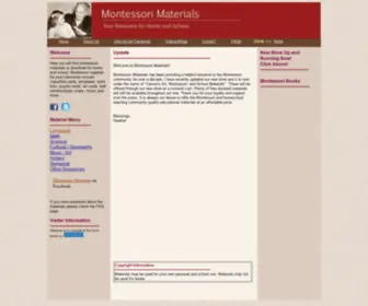 Montessorimaterials.org(Montessori) Screenshot