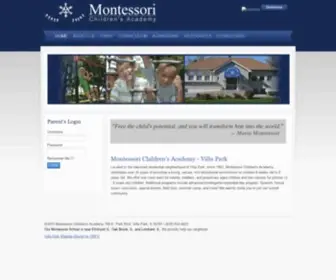 Montessorivp.com(Montessori Children's Academy Villa Park) Screenshot