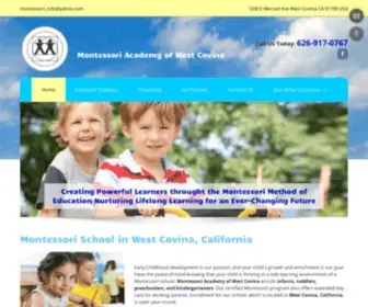 Montessoriwestcovina.com(Early Childhood Education) Screenshot