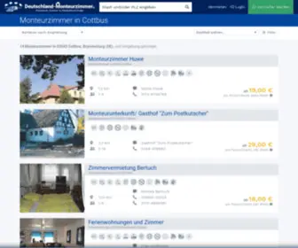 Monteurzimmer-Cottbus.de(Ab 9) Screenshot
