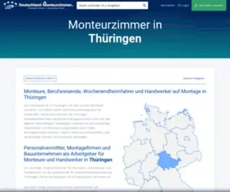 Monteurzimmer-Thueringen.de(Monteurzimmer und Wohnungen im Thüringen ᐅ Ab 5) Screenshot