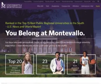 Montevallo.edu(You Belong at Montevallo) Screenshot