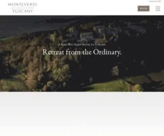 Monteverdituscany.com(A Rare Boutique Hotel in Tuscany) Screenshot