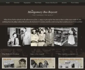 Montgomeryboycott.com(Montgomery Bus Boycott) Screenshot