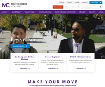 Montgomerycollege.edu(Montgomery college) Screenshot