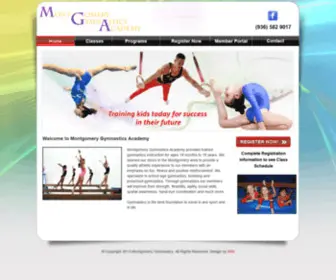 Montgomerygymnastics.com(Montgomery Gymnastics) Screenshot