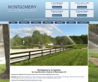 Montgomeryirrigation.com(Montgomery Irrigation Company Maryland) Screenshot