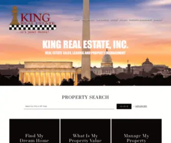 Montgomerymdhomes.com(King Real Estate is in the business of helping our customers achieve their dreams) Screenshot