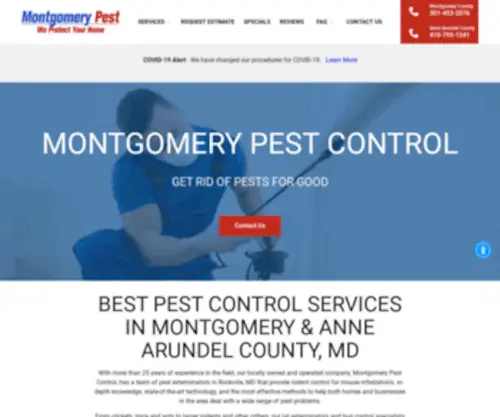 Montgomerypest.com(Montgomery Pest Control) Screenshot