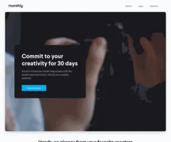 Monthly.com(On Classes From The World's Best) Screenshot