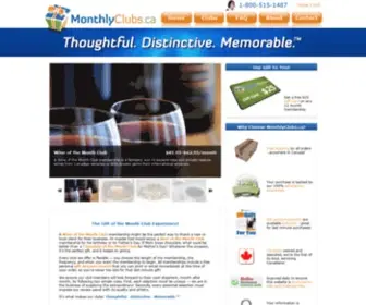 Monthlyclubs.ca(Monthly Gift Clubs from) Screenshot