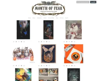 Monthoffearart.com(Month of Fear) Screenshot