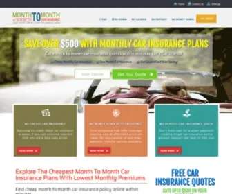 Monthtomonthcarsinsurance.com(One Month Car Insurance Quotes) Screenshot