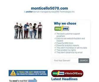 Monticello5070.com(EasyDNS Parked Page for) Screenshot