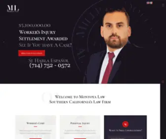 Montoyalawca.com(MONTOYA LAW) Screenshot