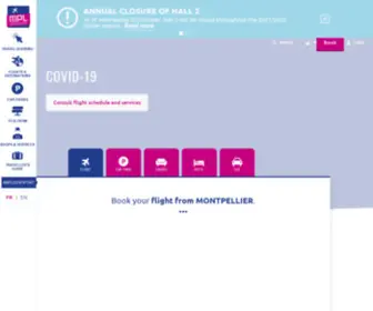 Montpellier-Airport.com(Montpellier Airport official website) Screenshot