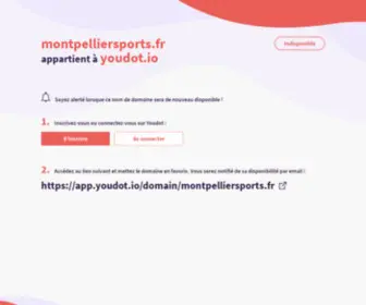 Montpelliersports.fr(This domain was registered by Youdot.io) Screenshot