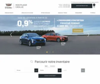 Montplaisircadillac.com(Garage Montplaisir Ltée) Screenshot