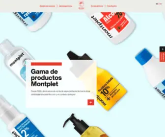 Montplet.es(Gama de productos antisépticos y cosméticos) Screenshot