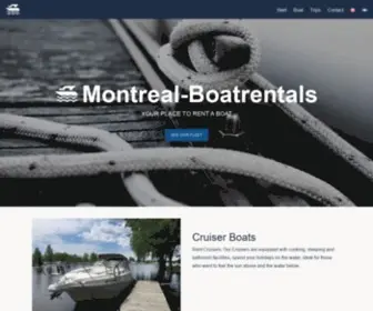 Montreal-Boatrentals.com(Home) Screenshot