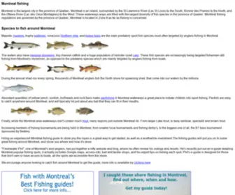 Montreal-Fishing.com(Montreal fishing) Screenshot