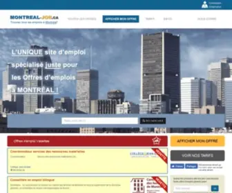 Montreal-Job.ca(1er site Emplois à Montréal) Screenshot