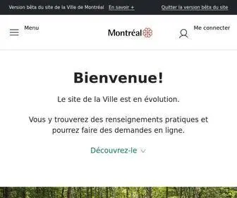 Montreal.ca(Bienvenue sur Montréal.ca) Screenshot