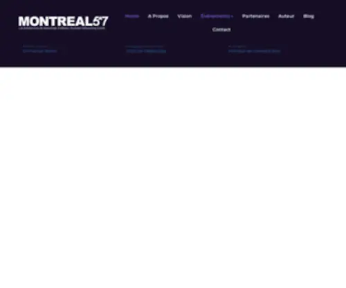 Montreal5A7.ca(Montreal 5A7 : Les Evènements de Réseautage D’affaires) Screenshot
