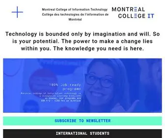 Montrealcollege.ca(The Montreal College of Information Technology) Screenshot