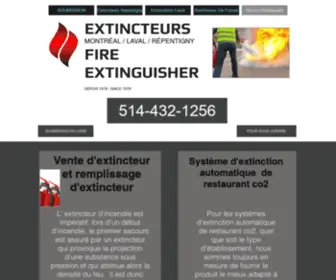 Montrealextincteur.com(Recharge Extincteur) Screenshot