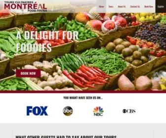 Montrealfoodtours.com(Montreal Food Tours) Screenshot