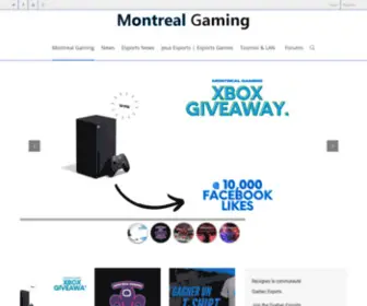 Montrealgaming.com(Montreal Gaming le leader des eSports au Quebec. Montreal Gaming) Screenshot