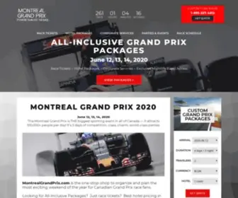 Montrealgrandprix.com(Montreal Grand PrixCANADIAN FORMULA 1) Screenshot