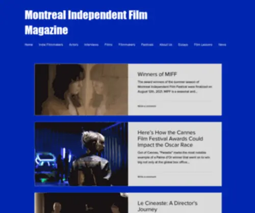 Montrealindependentfilmmagazine.com(Montreal Film Mag) Screenshot