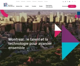 Montrealinternational.com(Montréal International) Screenshot