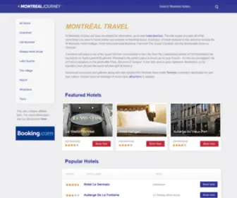 Montrealjourney.com(Montréal Hotels) Screenshot