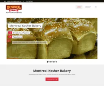 Montrealkosher.ca(Boulangerie Kascher Montréal) Screenshot