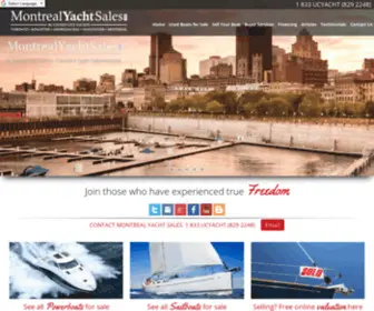 Montrealyachtsales.com(Montreal Yachts for Sale) Screenshot