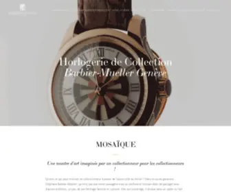 Montresbarbiermueller.com(Les Montres Barbier) Screenshot